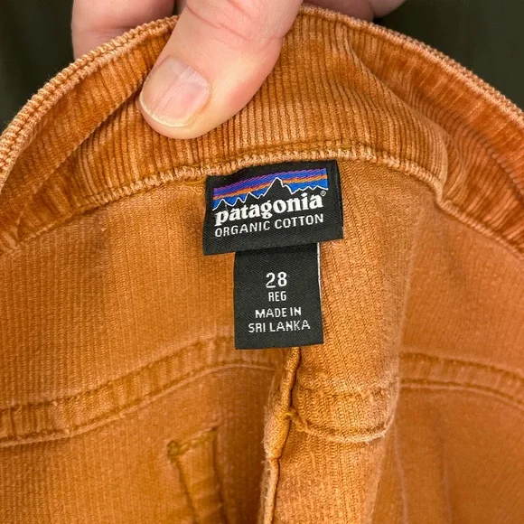 Patagonia Common Threads Partnership Orange Organic Cotton Corduroy Pants - Picture 4 of 7